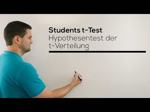 Students t-Test, Hypothesentest der t-Verteilung, t-Test, Mathe by Daniel Jung