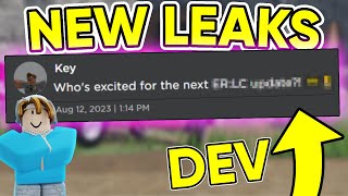 This DEVELOPER LEAKED the UPDATE! Roblox ERLC New Update Leaks!