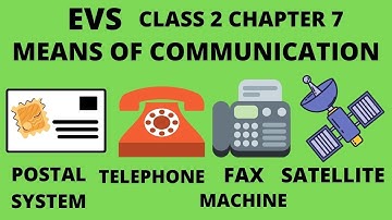 EVS || CLASS 2 || CHAPTER 7 || MEANS OF COMMUNICATION ||  question answer || {PART 1}