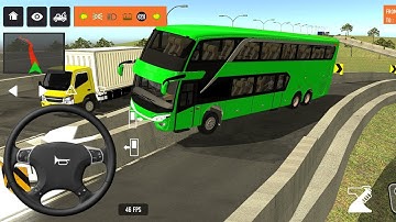 2025 new coach bus simulator 💥 || indonesia bus simulator part-178 #bus #game #simulator #comman 