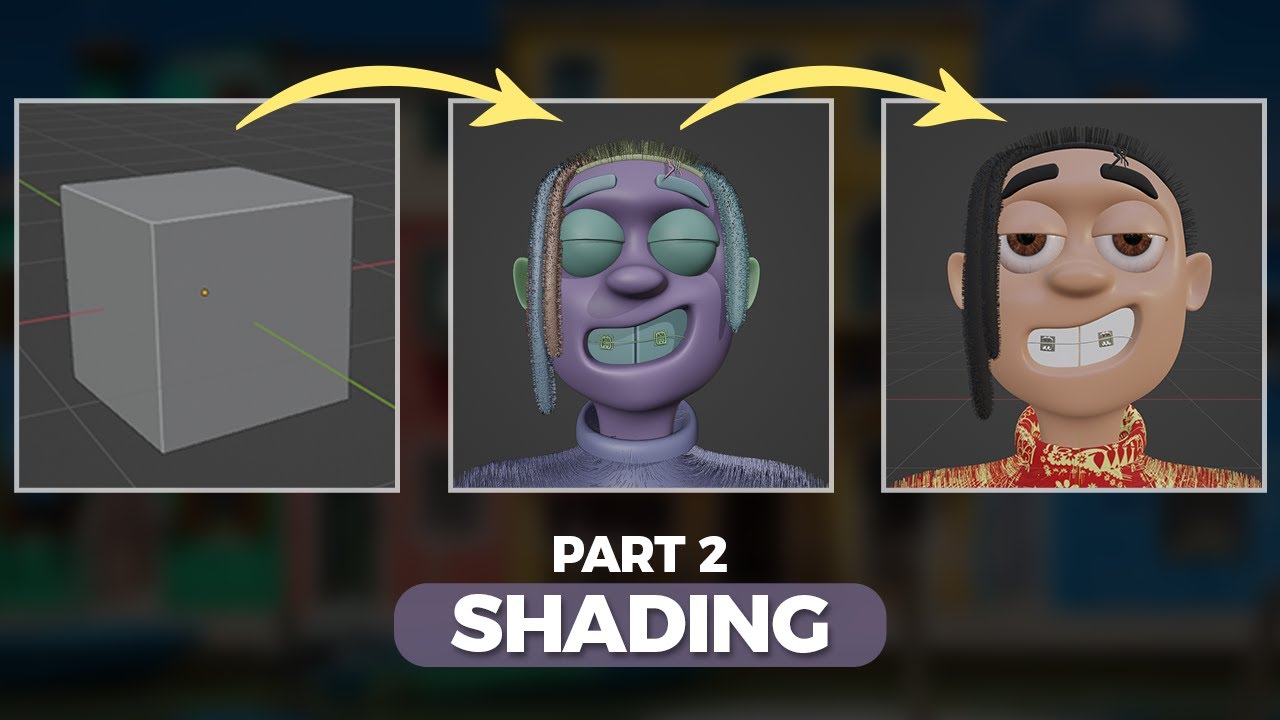 Stylized Character In Blender - Part 2 - Shading - YouTube