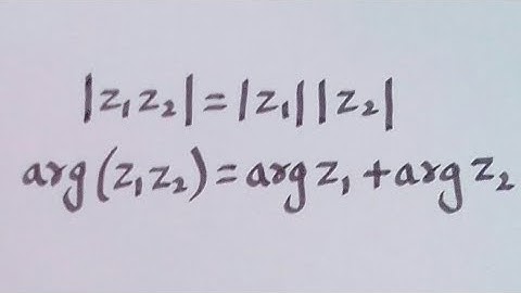 Modulus and argument of the product of complex numbers in polar form