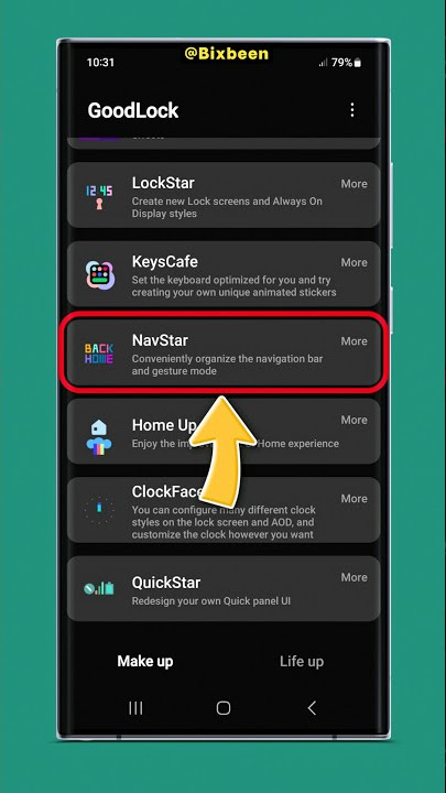 Make navigation bar smaller on Samsung | good lock navstar #shorts