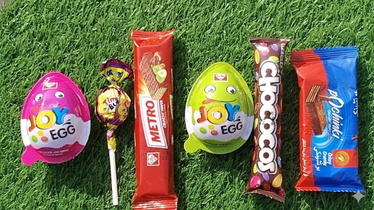 😋💖ASMR Most Popular Candys / some lots of colorful rainbow lollipop candy / unpacking chocolate eat