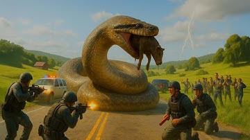 Brave Village Farmers And Heroes Team Save Innocent Buffalo from Giant Pythons | #animalrescue