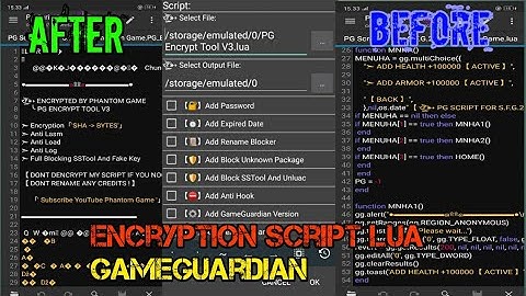 How To Encrypt Script Lua GG || Encryption v3 ||