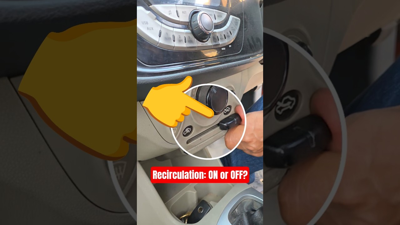 When to Use the Recirculation Button in a Car AC?