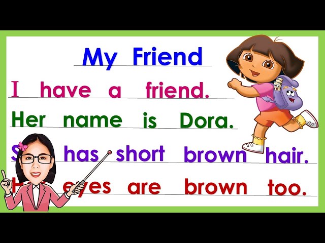 Reading Lesson || Dora || Short story || Practice reading  || Reading tutorial class=