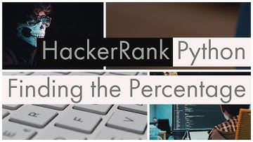 Python | Finding the Percentage | Basic Data Types | in HackerRank