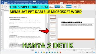 Trik Ms Word | Cara Cepat Membuat PPT atau Slide PowerPoint dari Microsoft Word screenshot 4