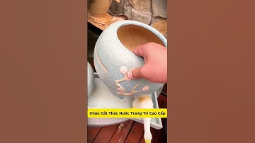 Chậu cắt thác nước cao cấp làm lọc chậu nuôi cá cảnh #nuoica #cacanh #trangtri #decor #caocap