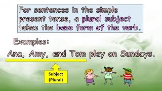 The Simple Present Tense Grade 2  | Teacher Bunny