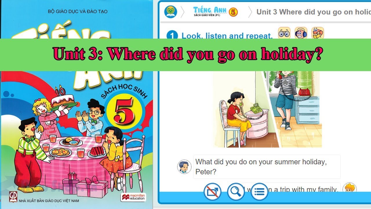 Tiếng Anh lớp 5 - Unit 3: Where did you go on holiday ...