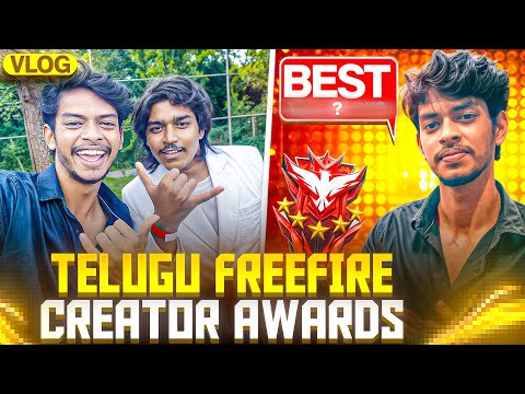 BEST CREATOR Evaru? 😱 | Telugu Free Fire Creator Awards 🏆 | Creator Vlog