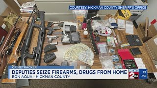 Deputies seize firearms, drugs from Hickman County, TN home