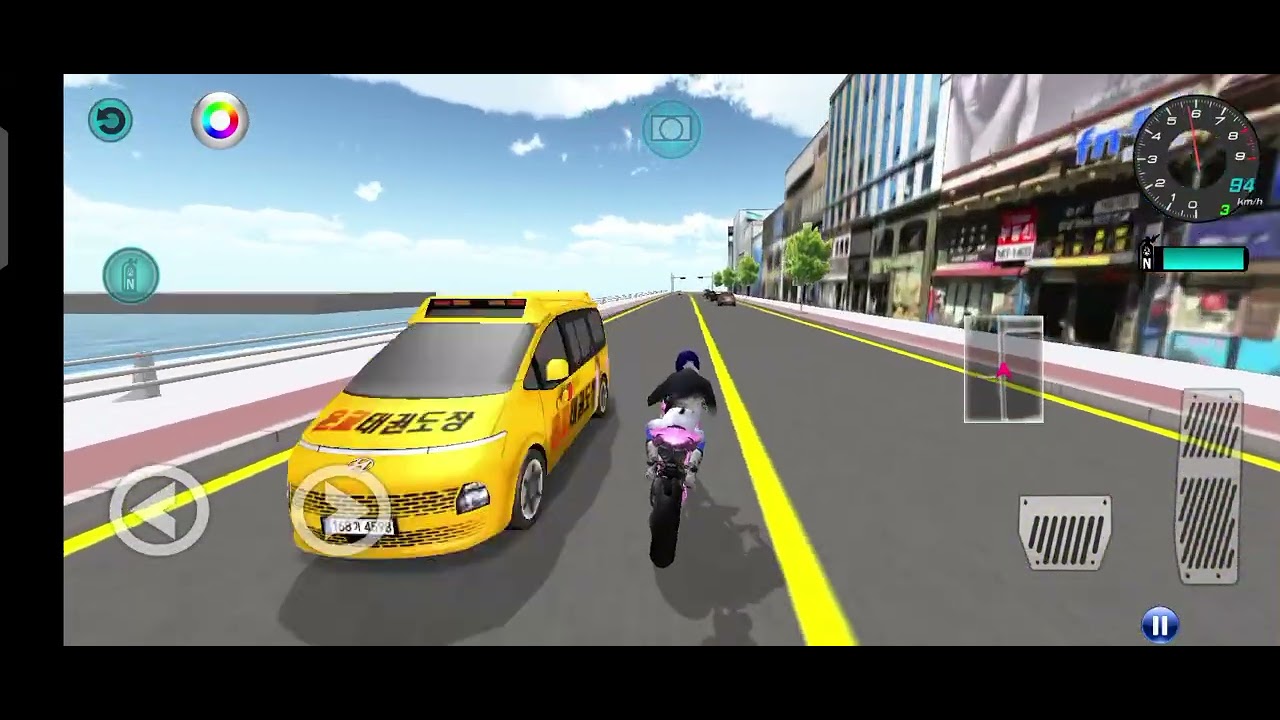 3D Driving Class-New Pink Super Sports Motor Bike In Apartment USA- Funny Car Games-Android Gameplay