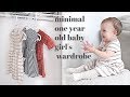 My 1 Year Old Girl's ENTIRE WARDROBE | Minimal & Try On For Fall/Winter!