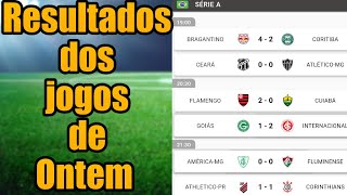 Confira os resultados de todos os jogos de ontem do Brasileirão