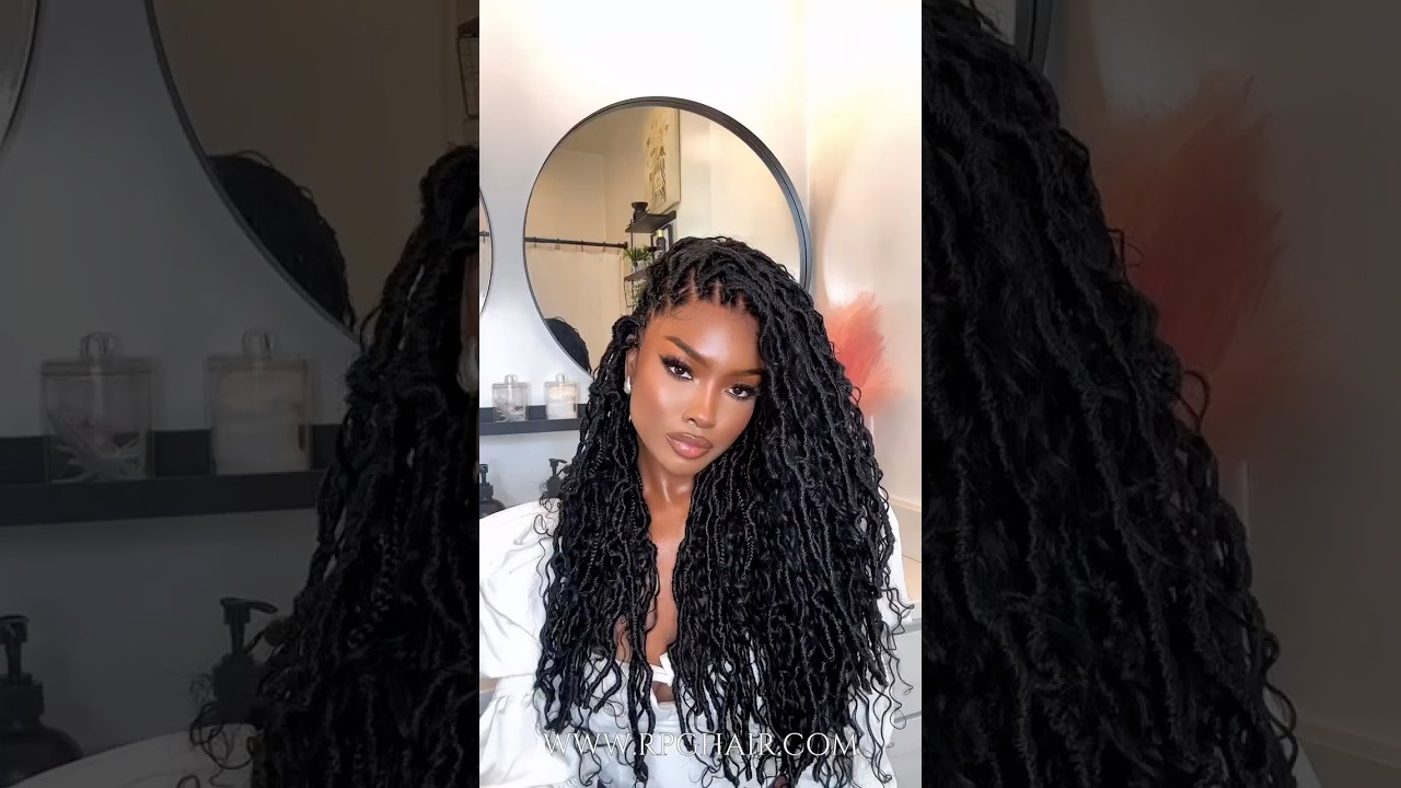 Your dream boho goddess locs, without the 8-hour time.This braided wig gives you salon-perfect style
