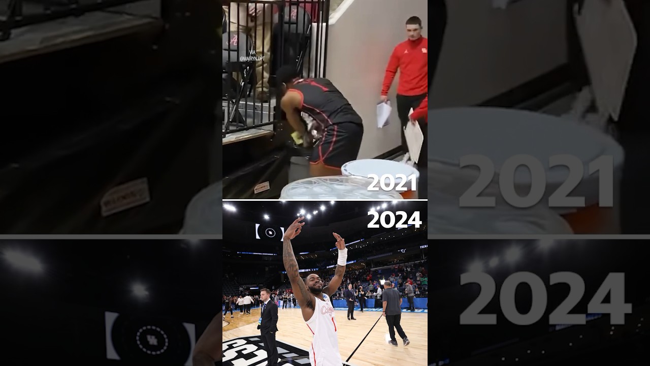 In 2021, Jamal Shead stayed to clean up trash after a loss. ... In 2024, he’s in the Sweet 16! 👏