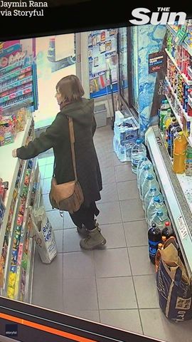 Brave female customer tackles armed robber at east London shop #Shorts