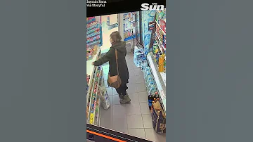 Brave female customer tackles armed robber at east London shop #Shorts