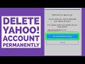 How to Delete Yahoo Account Forever?