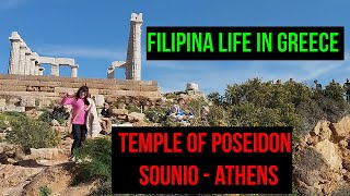 FILIPINA LIFE IN GREECE / SOUNION Temple of POSEIDON prodaction by SM & RK Atika Greece 🇵🇭🇬🇷🇵🇭🇬🇷