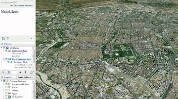 How do you tour Google Earth?
