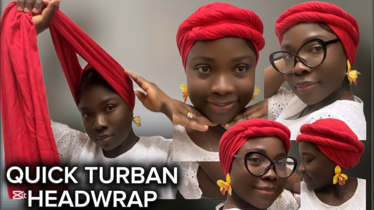 EASY SCARF HEAD WRAP | JERSEY SCARF | HEADSCARF | TURBAN TUTORIAL 