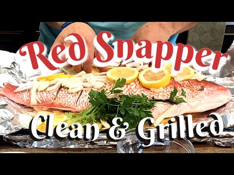 How to Clean and Grill Red Snapper Fish [Cajun Seasoning]