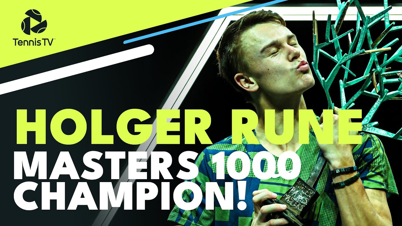 Holger Rune MASTERS 1000 CHAMPION! Paris Championship Point and Trophy Lift
