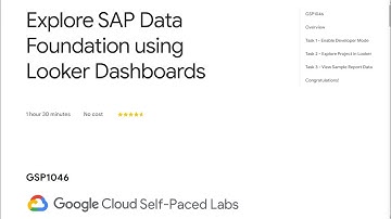 Google cloud Explore SAP Data Foundation using Looker Dashboards