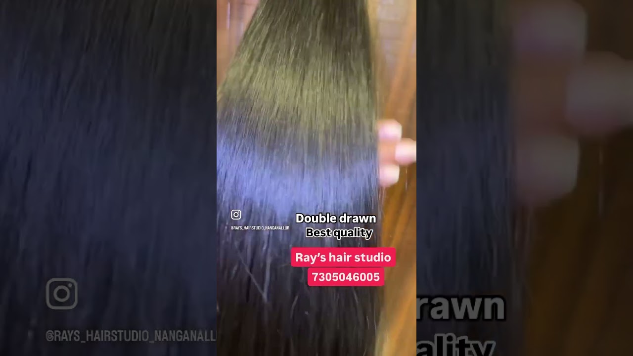 Double drawn hair extensions in Chennai 