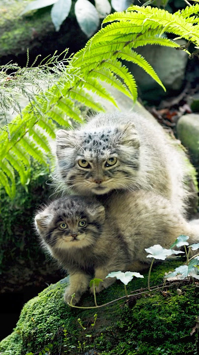 Pallas’s cat kittens at LaTorbiera, Italy! #manul #pallascat