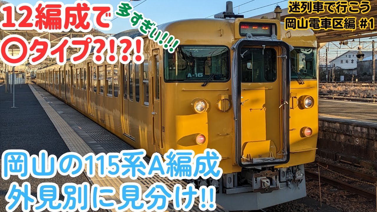 【迷列車で行こう 岡山電車区編】#1 ～トイレが狂わす115系A編成の沼～　#迷列車で行こう