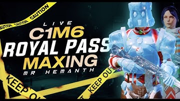 C1S3 Royal Pass M6 Maxing | RP M6 Max Level 50 | Full Maxout RP M6 BGMI | RP Giveaway