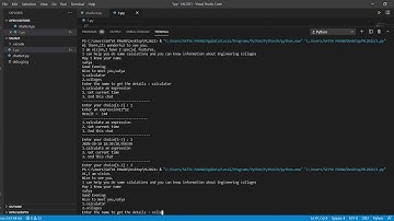 CHATBOT FOR CALCULATIONS AND TO KNOW THE INFORMATION ABOUT ENGINEERING COLLEGES
