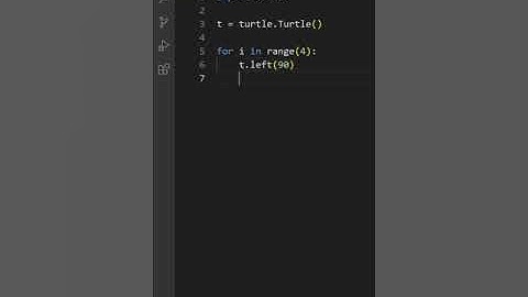 draw a square using turtle in Python