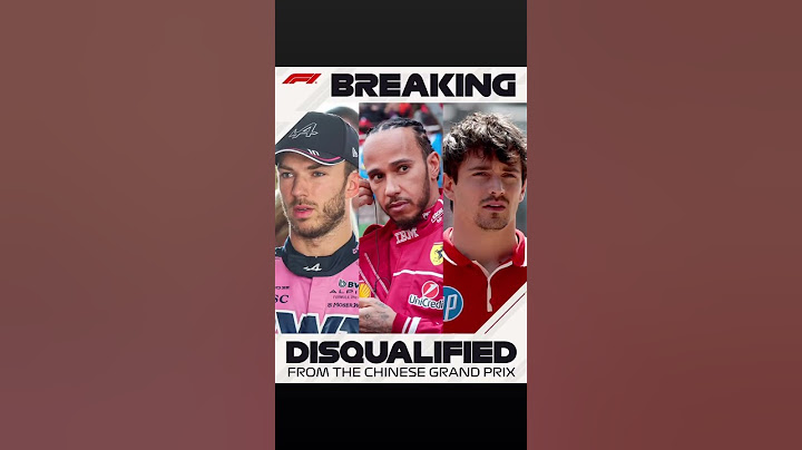 Ferrari disqualified from Chinese GP