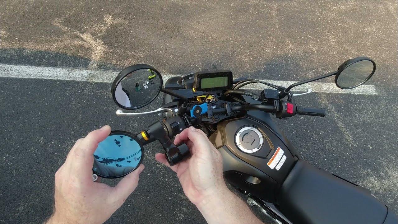 2022 Honda GROM bar end mirror install YouTube