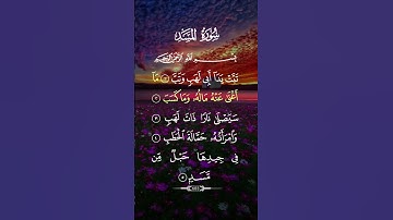 سورة المسد ... الشيخ أحمد العجمي ❤🍃