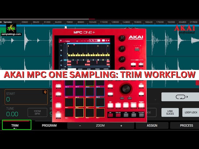 AKAI MPC ONE PLUS SAMPLE EDIT: TRIM - YouTube