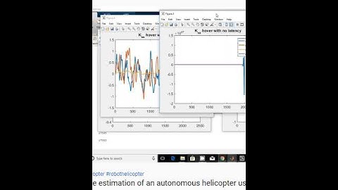 State estimation of an autonomous helicopter using Kalman filtering - matlab