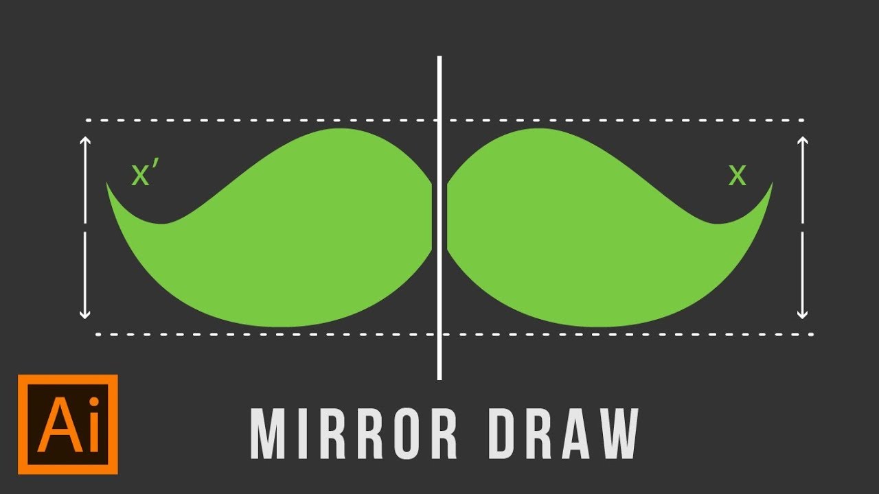  Update  Illustrator Trick : Mirror Draw