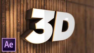 3D Text In Your Video | After Effects CC Tutorial