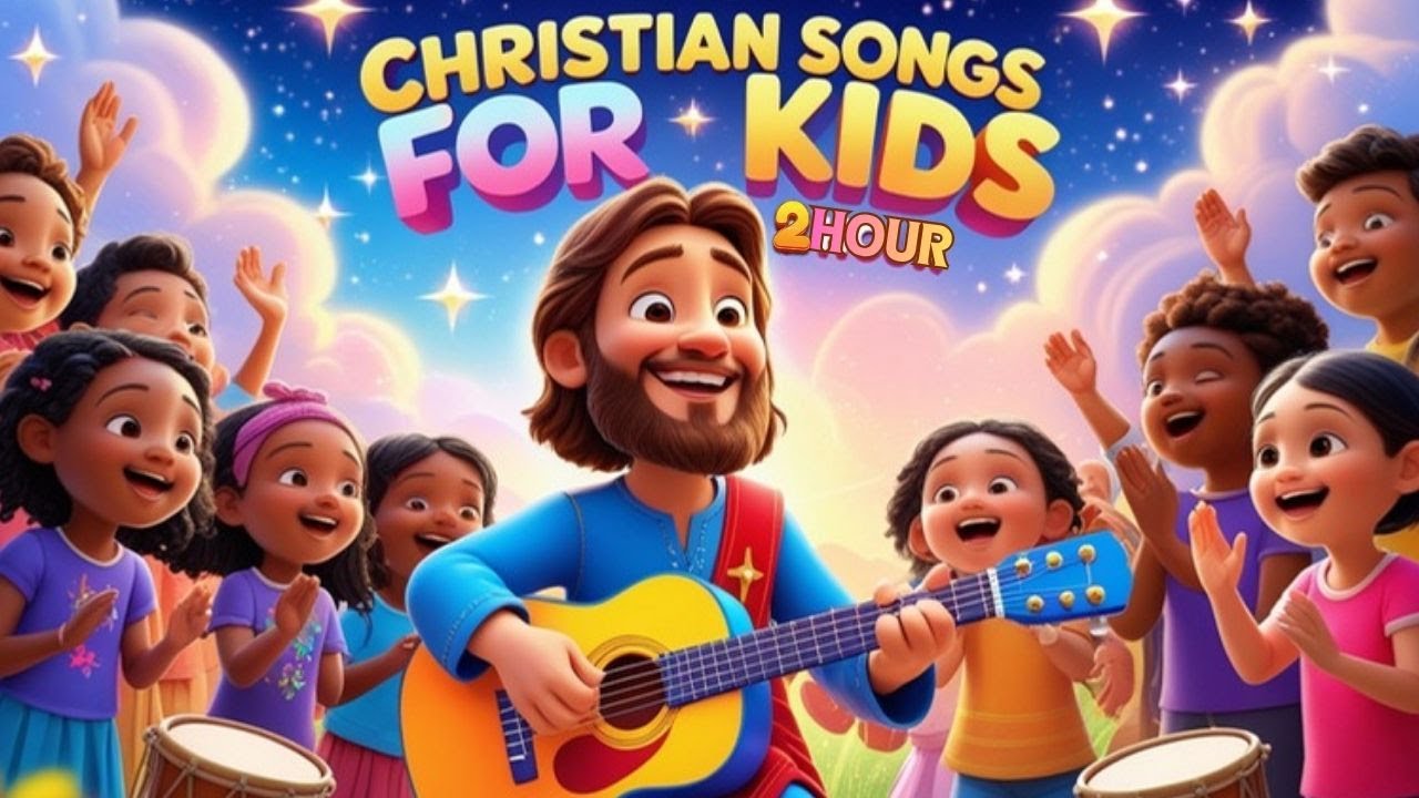 Bible Songs for Kids 💛  Sunday School Music | 2 Hour Christian Kids Worship
