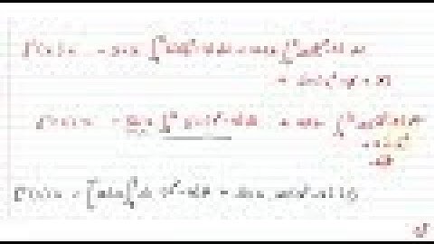 IIT JEE INTEGRALS Let `f(x)`  be a continuous and differentiable function such that  `f(x)=int_0^...