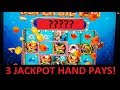 🔴 3 JACKPOT HAND PAY VIDEOS on HIGH LIMIT SEA TALES BIG WIN CASINO SLOT MACHINE MAX BET LAS VEGAS