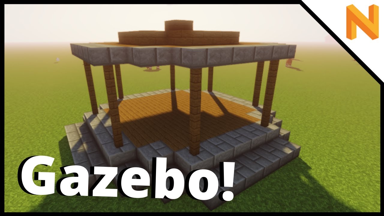 Minecraft How to Make A Easy and Simple Gazebo! YouTube